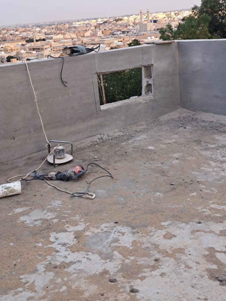 قص الخرسانة باستخدام صاروخ الماء